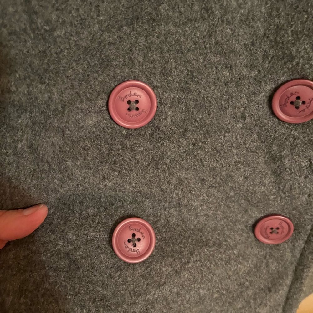 LAST CHANCE | Boden Wool Double Breasted Peacoat in Gray - Picture 4 of 9